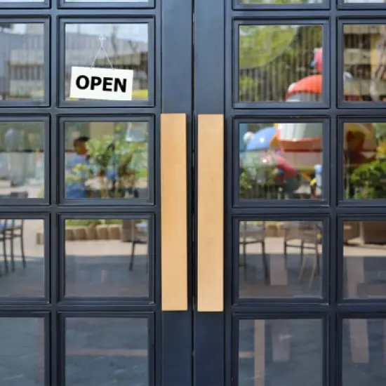 Unique Bargains Office Store Display Frame Adhesive Wall Mount Acrylic Sign Holder 12 Pcs image {5}