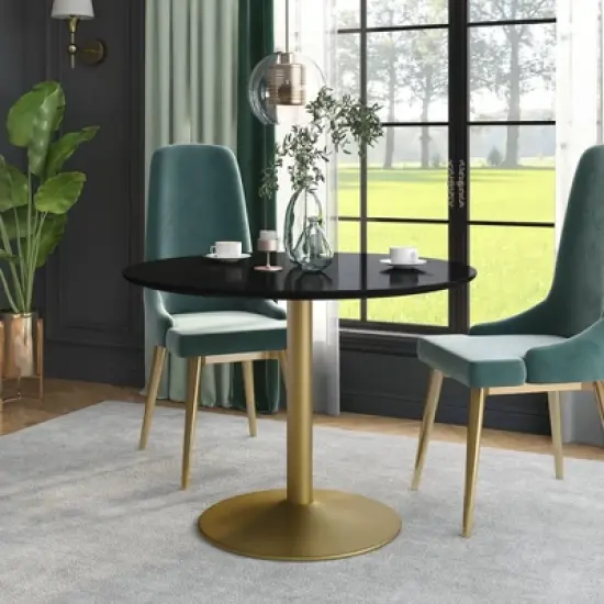 Koldfield Steel Base Round Dining Table - HOMES: Inside + Out image {2}