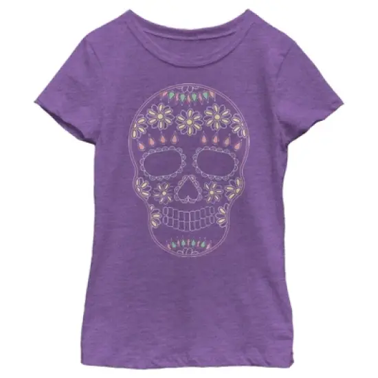 Girl's Lost Gods Halloween Sugar Skull T-Shirt image {6}