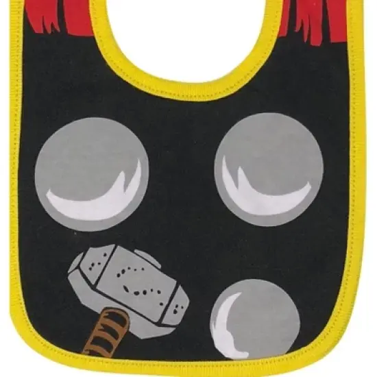 Marvel Avengers Iron Man Spider-Man Hulk 6 Pack Bibs One Size image {5}