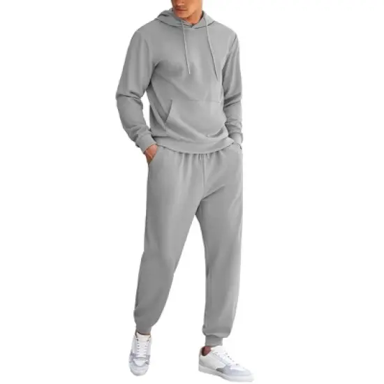 COOFANDY Men's Tracksuit 2 Piece Hoodie Athletic Sweatsuits Casual Jogging Suit Sets image {6}