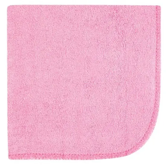 Hudson Baby Infant Girl Rayon from Bamboo Washcloth Bundle, Sea Shells, One Size image {8}