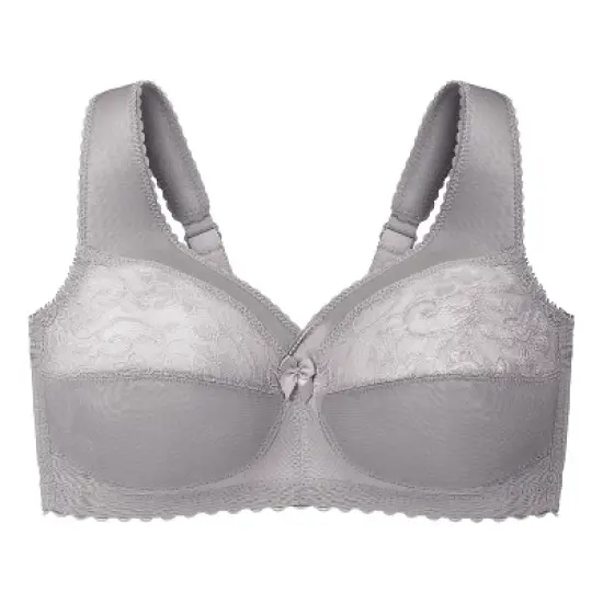 Glamorise Womens MagicLift Original Support Wirefree Bra 1000 Soft Gray image {3}