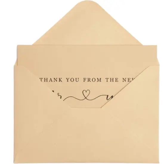 120-Count Wedding Thank You Cards with Kraft Paper Envelopes Bulk, Mr & Mrs Thank You Notes, 4" x 6" image {5}