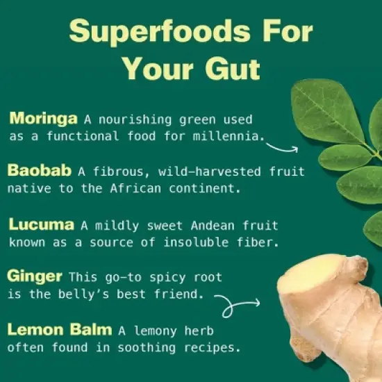 Kuli Kuli Organic Gut Bliss Superfood Blend Dietary Supplement Powder - 6oz image {3}