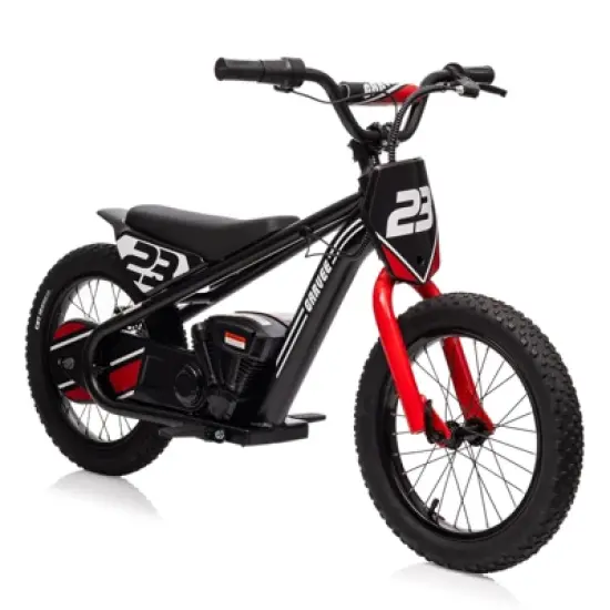 Electric Dirt Bike for Kids, 250W Electric Motorcycle, Electric Balance Bike for Ages 6-12, 3 Speed Settings, 16IN Off-Road Tires image {7}