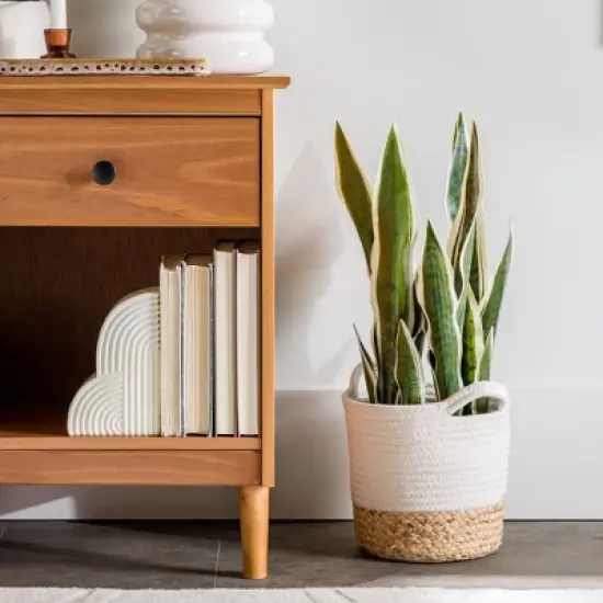 Stiva Classic Mid-Century Modern 1 Drawer Nightstand - Saracina Home image {8}