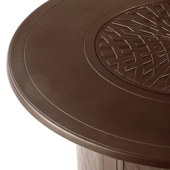 Oakland Living Aluminum Round 44" Patio Dining Table image {6}