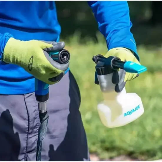 Aqua Joe 2-in-1 Hose-Powered Adjustable Foam Cannon Spray Gun Blaster image {3}