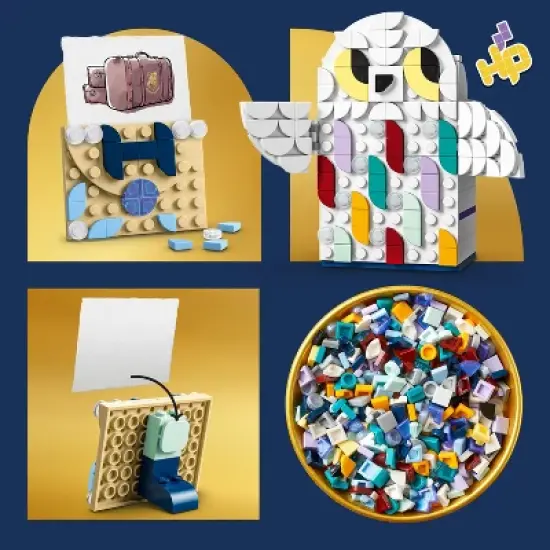 LEGO DOTS Hedwig Pencil Holder Harry Potter Crafts Set 41809 image {3}