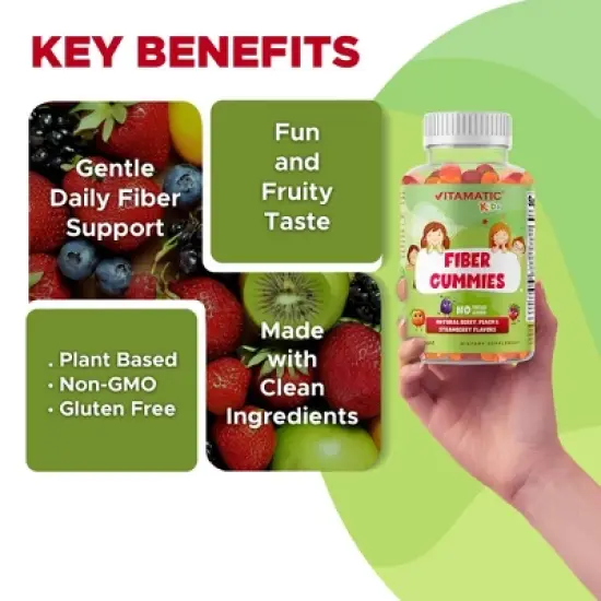 Kids Fiber Gummies - 60 Gummies image {4}