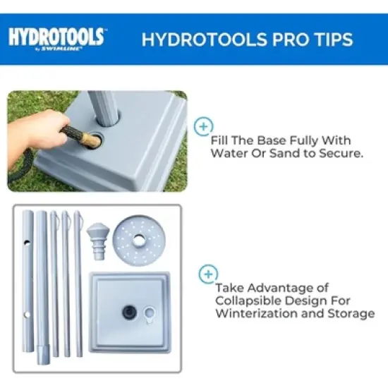 Swimline Outdoor Poolside Valet Towel Rack with Weighted Base - 52" image {4}