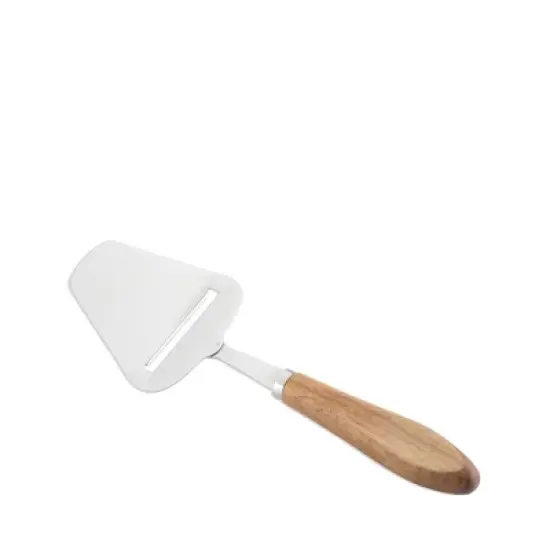 Twine Acacia Cheese Plane Hard Cheese Slicer - Charcuterie Board Cheese Slicer Stainless Steel with Acacia Handle - Set of 1 image {5}