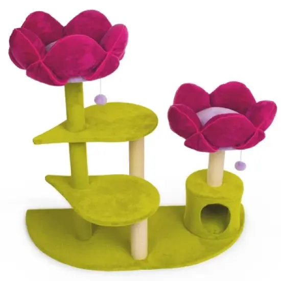 Prevue Pet Products Kitty Power Flower Garden Cat Tree Tower image {5}