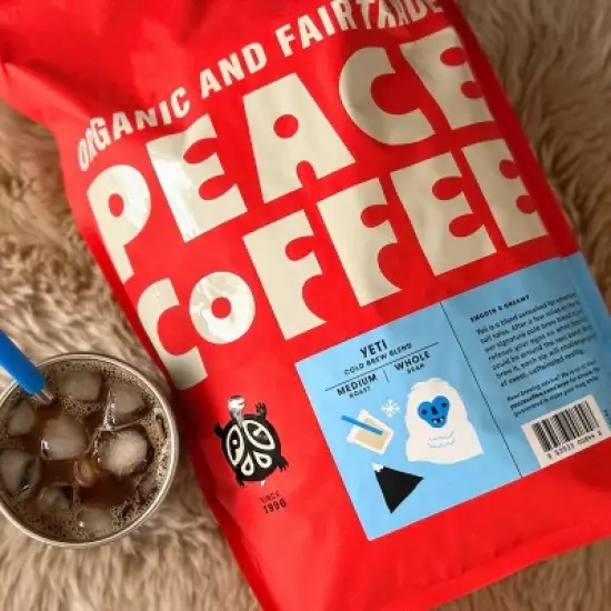 Peace Coffee Yeti Cold Brew Blend Medium Roast Whole Bean Coffee - 5lbs image {2}