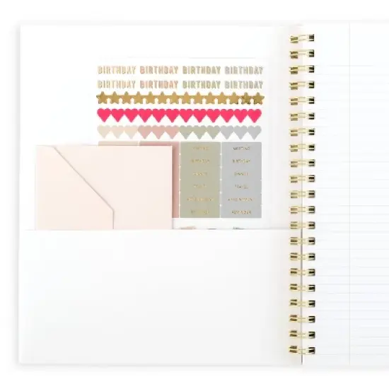 Sugar Paper Essentials Large Spiral Notebook Green Gloss Dot image {3}