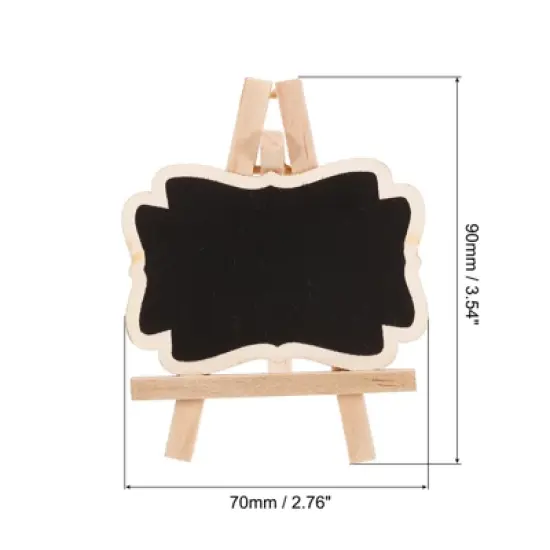 Unique Bargains Wood Detachable Design Smooth Surface Chalkboard image {1}