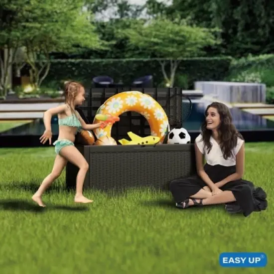 Chic Crate - 100 Gallon Water Resistant Resin Lockable Deck Box image {2}