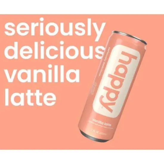 Happy Vanilla Latte - 11 fl oz Can image {2}