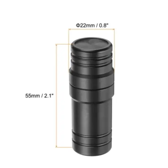 Unique Bargains Smooth Plastic Pool Cue Joint Protector 2.1 x 0.8 Inch Black image {1}