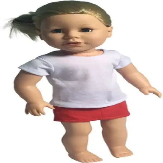 The New York Doll Collection White T-Shirts Set image {1}