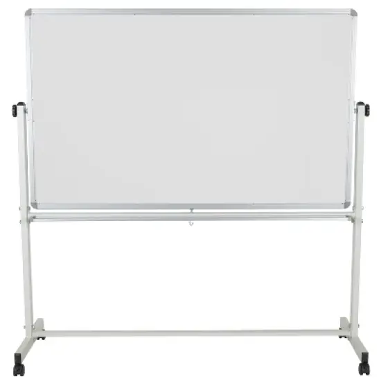 Flash Furniture HERCULES Series Double-Sided Mobile White Board Stand with Pen Tray image {2}