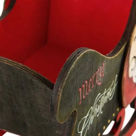 Northlight Santa Claus "Merry Christmas" Sleigh Decoration - 11.5" image {6}