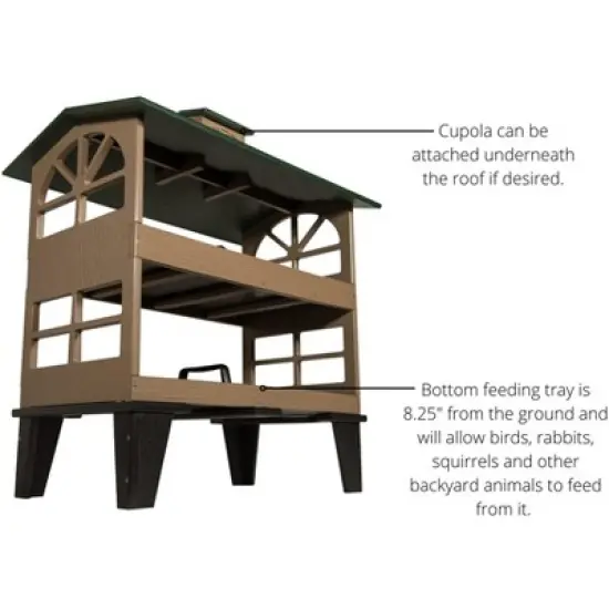 JCS Wildlife Double Colossal Ground Fly Thru Bird Feeder - Our Largest Bird Feeder Yet! image {4}