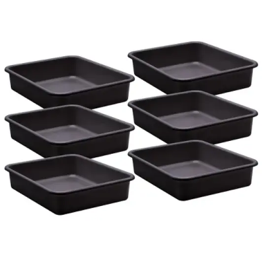 Teacher Created Resources&reg; Black Large Plastic Letter Tray, Pack of 6 image {3}