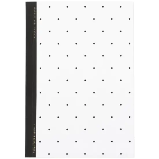 Sugar Paper Essentials 2025-2027 Monthly Planner 7.25"x5" Black Swiss Dot image {5}