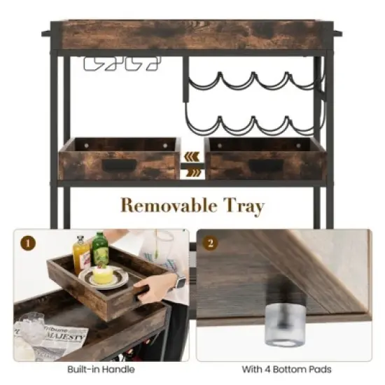 MOEPISY 3 Tier Wine Rack image {7}