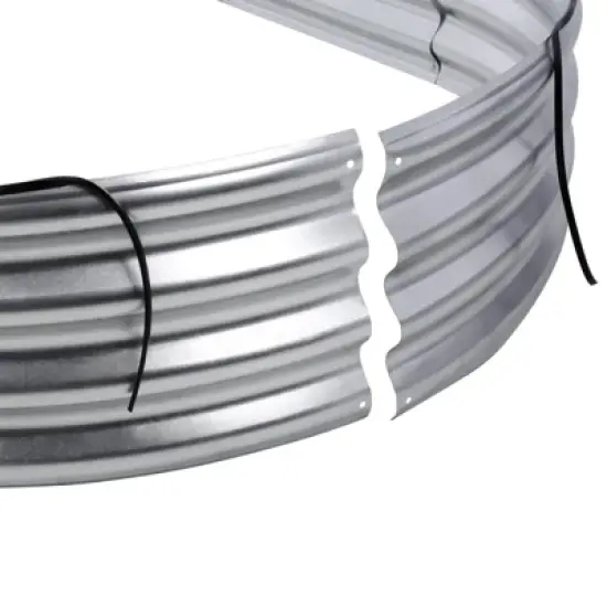 7x3x1 FT Galvanized Raised Garden Bed,Outdoor Oval Metal Planter Box,Large Raised Garden Bed,Oval Large Metal Raised Garden Beds for Vegetables image {5}