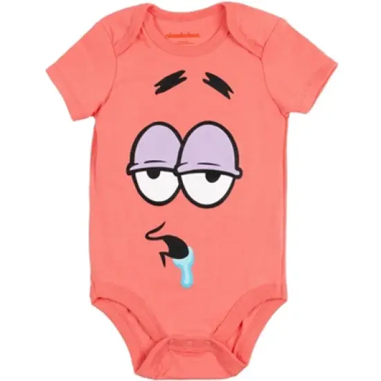 SpongeBob SquarePants Squidward Plankton Patrick 5 Pack Short Sleeve Bodysuits  image {3}
