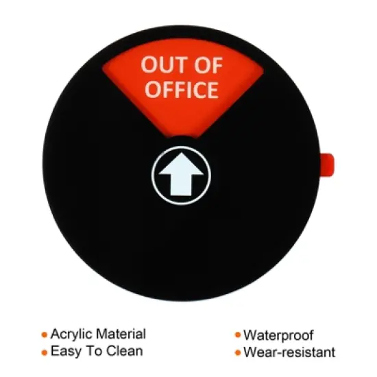 Unique Bargains 4 Options Acrylic Magnetic Adhesive Decor Home Business Privacy Sign image {3}