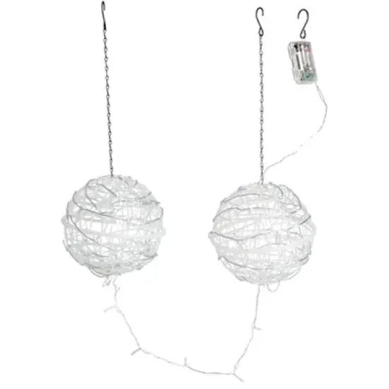 The Lakeside Collection Set of 2 Hanging Lanterns image {1}