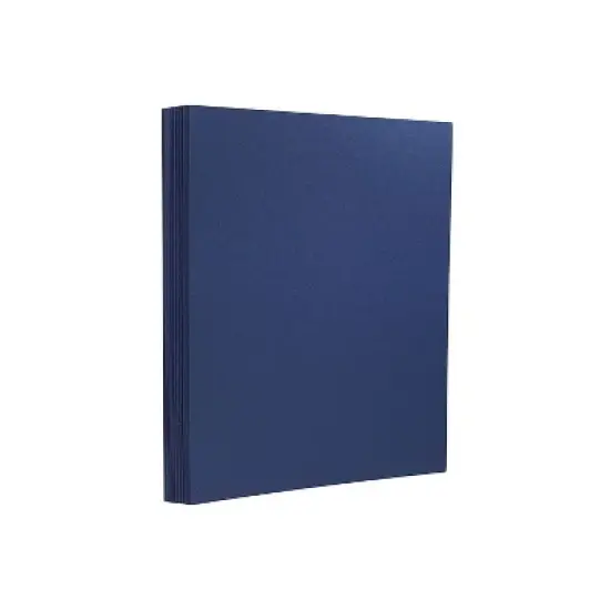 JAM Paper Extra Heavyweight 130 lb. Cardstock Paper 8.5" x 11" Presidential Blue 25 Sheets/Pack image {1}