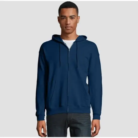 Hanes Men's EcoSmart Fleece Full-Zip Hooded Sweatshirt image {11}