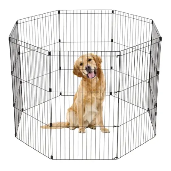 IRIS USA Exercise 8 Panel Wire Metal Pet Playpen for Dog image {10}