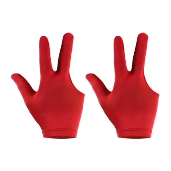 Unique Bargains Polyester Breathable Smooth Touch 3 Fingers Pool Gloves 2 Pcs image {7}