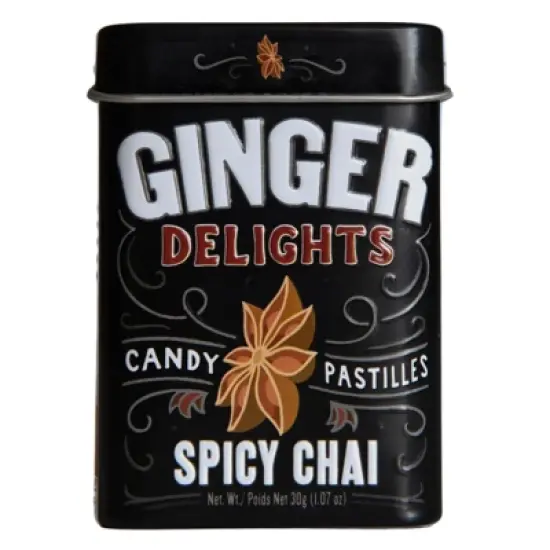 Ginger Delights Spicy Chai Candy Pastilles - Case of 12/12.84 oz image {1}