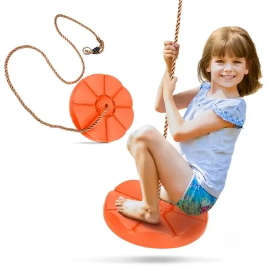 Sorbus disc seat swing for outdoors and playground fun image {6}