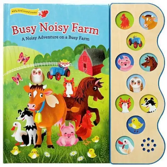 Busy Noisy Farm - by  Julia Lobo (Board Book) image {1}
