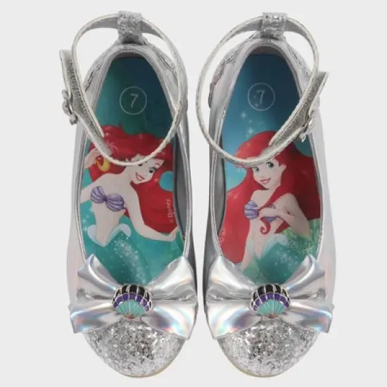 Toddler Girls' Disney Princess Ballet Flats - Silver image {1}
