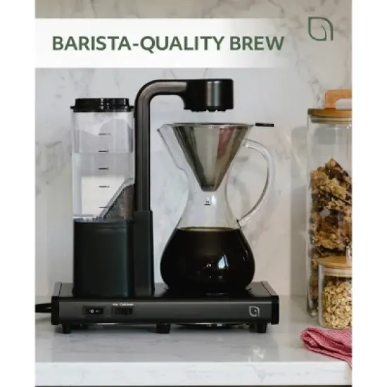 WILLOW Kitchen Pour Over Coffee Maker Black image {1}