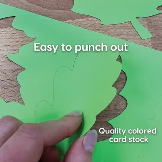 FreshCut Crafts Punch Out Paper Cutouts, Spring Shapes, Leaves, Butterflies & Flowers, 240 Pieces image {4}