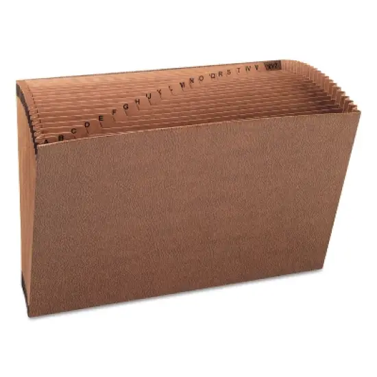 Smead TUFF Expanding Open-Top Stadium File, 21 Sections, 1/21-Cut Tabs, Legal Size, Redrope image {1}