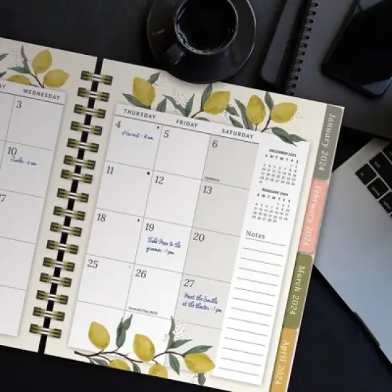 Lang 2024 Weekly/Monthly Planner 8.5"x9.5" Just Breathe image {5}