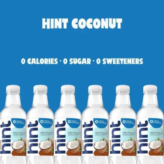 hint Coconut Flavored Water - 16 fl oz Bottle image {3}