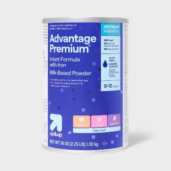 Advantage Premium Powder Infant Formula - 36oz - up&up&trade; image {7}