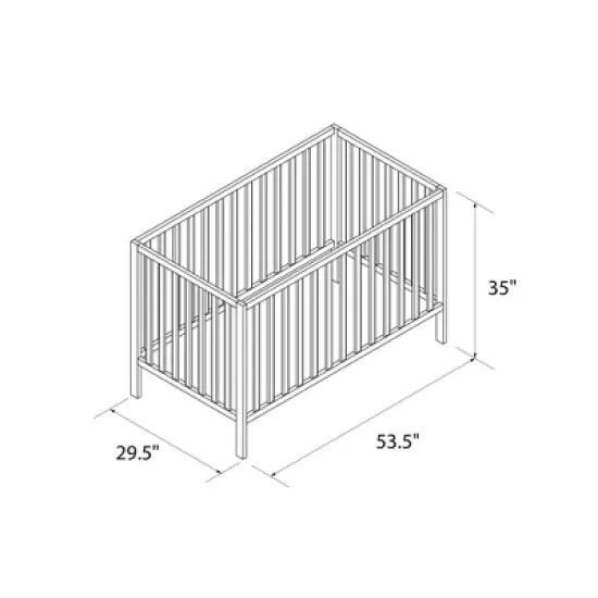Baby Relax Ema 3-in-1 Convertible Crib image {1}